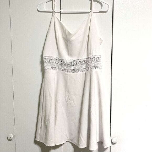 Summer Mini Dress Flowy  Wedding Casual Party Dress Womens Large - Picture 9 of 15